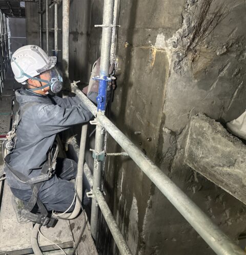 ウェットサンダー工法